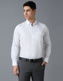 White 100% Cotton Solid Slim fit Formal Full Sleeve Shirts