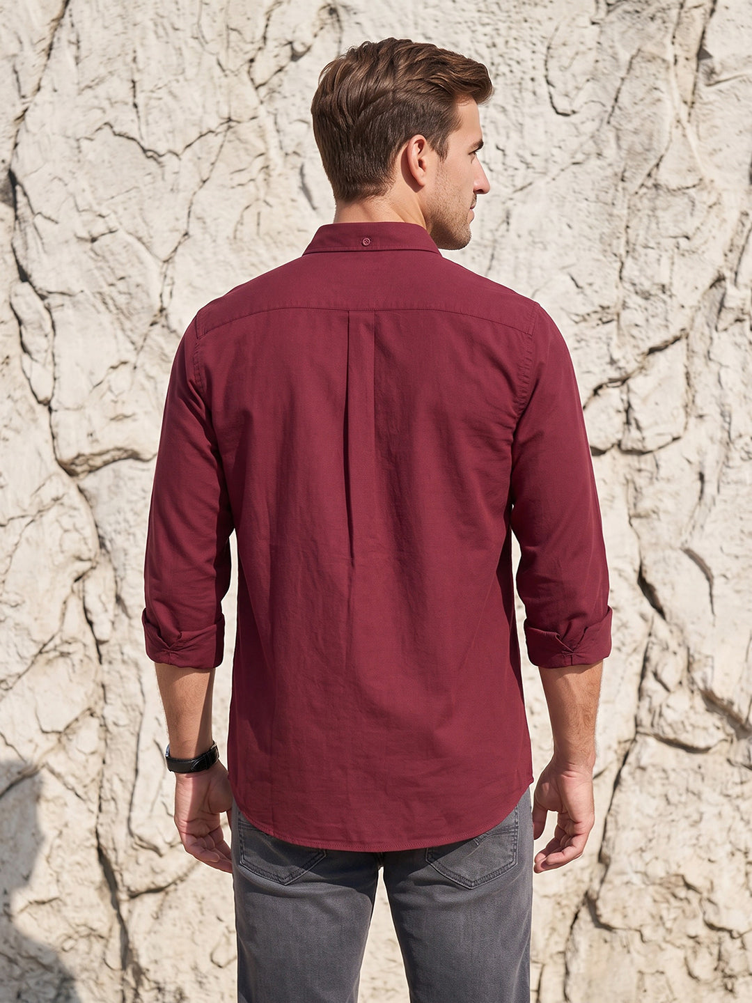 Men's Pure Cotton Regular Fit Full Sleeve Casual Shirt