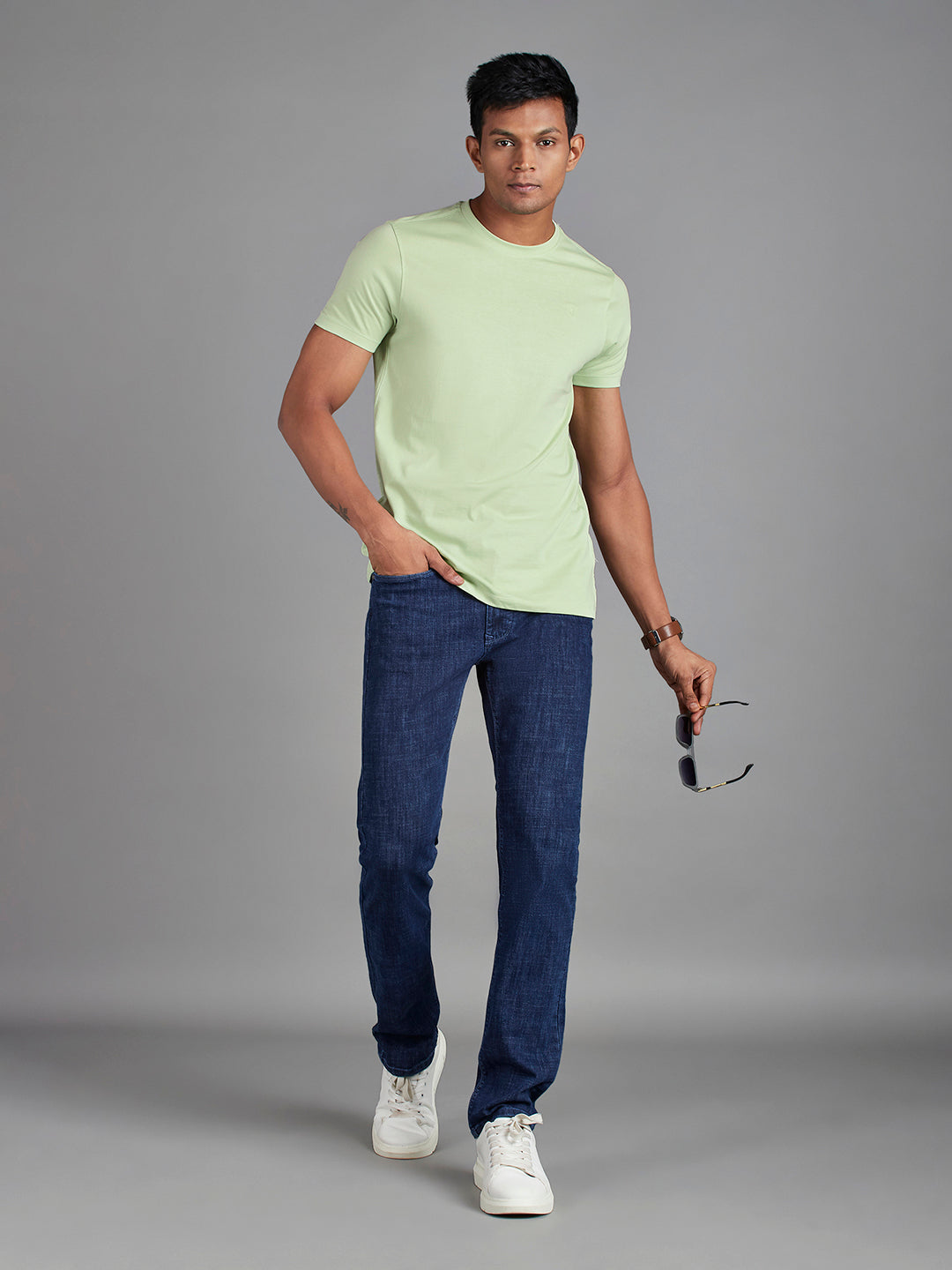 Light Green Menswear Topwear T Shirts
