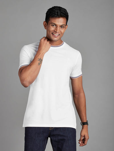 White Menswear Topwear T Shirts