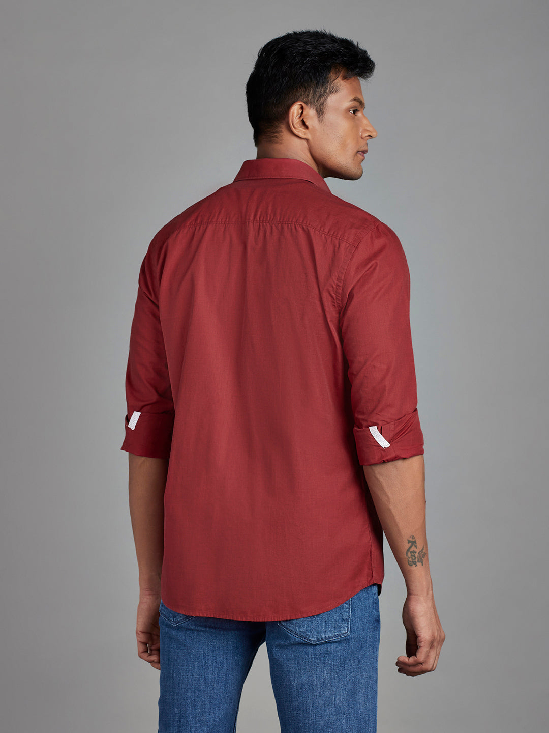 Maroon Menswear Topwear Shirts