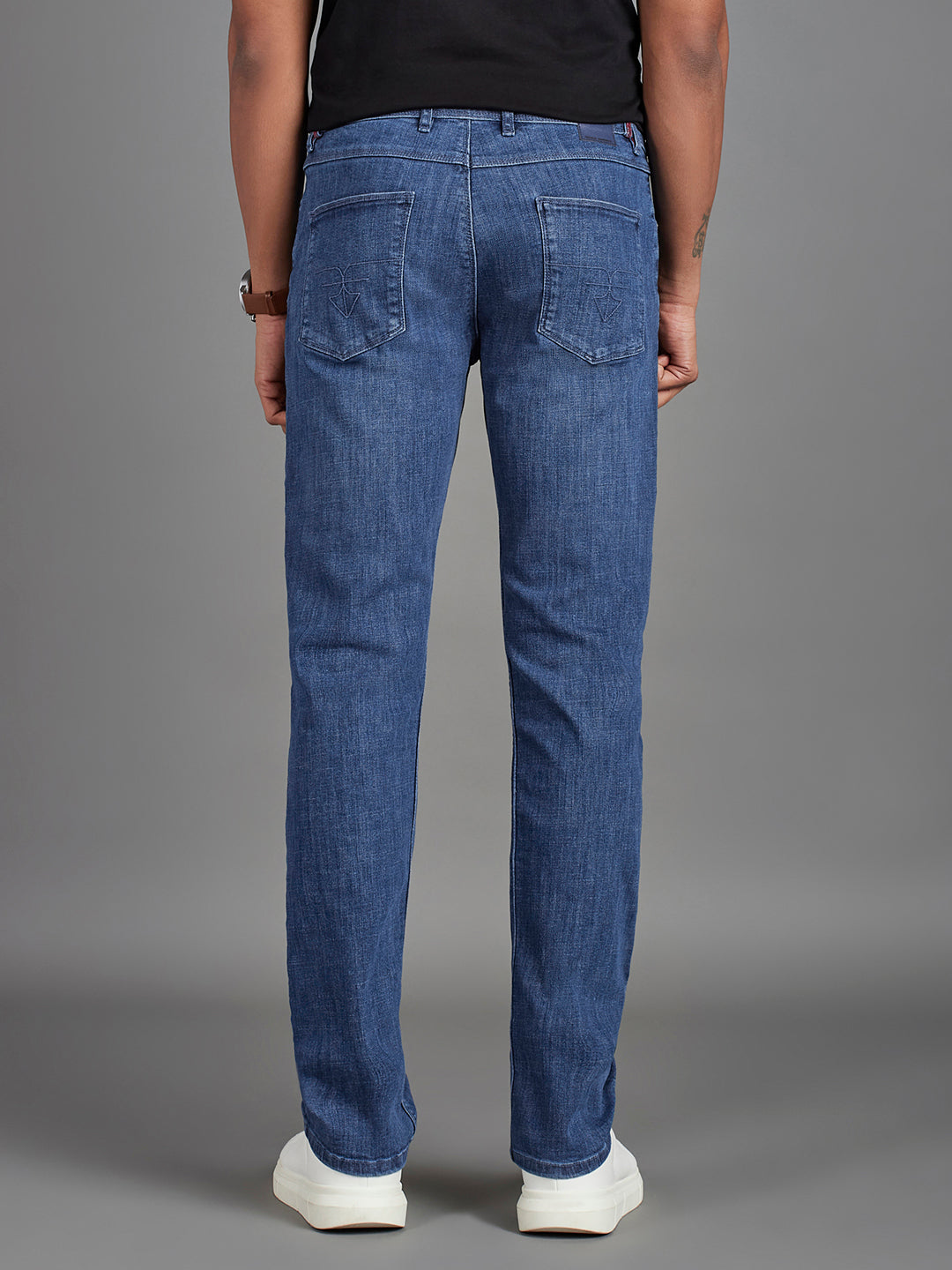 Mid Blue Indigo Menswear Jeans