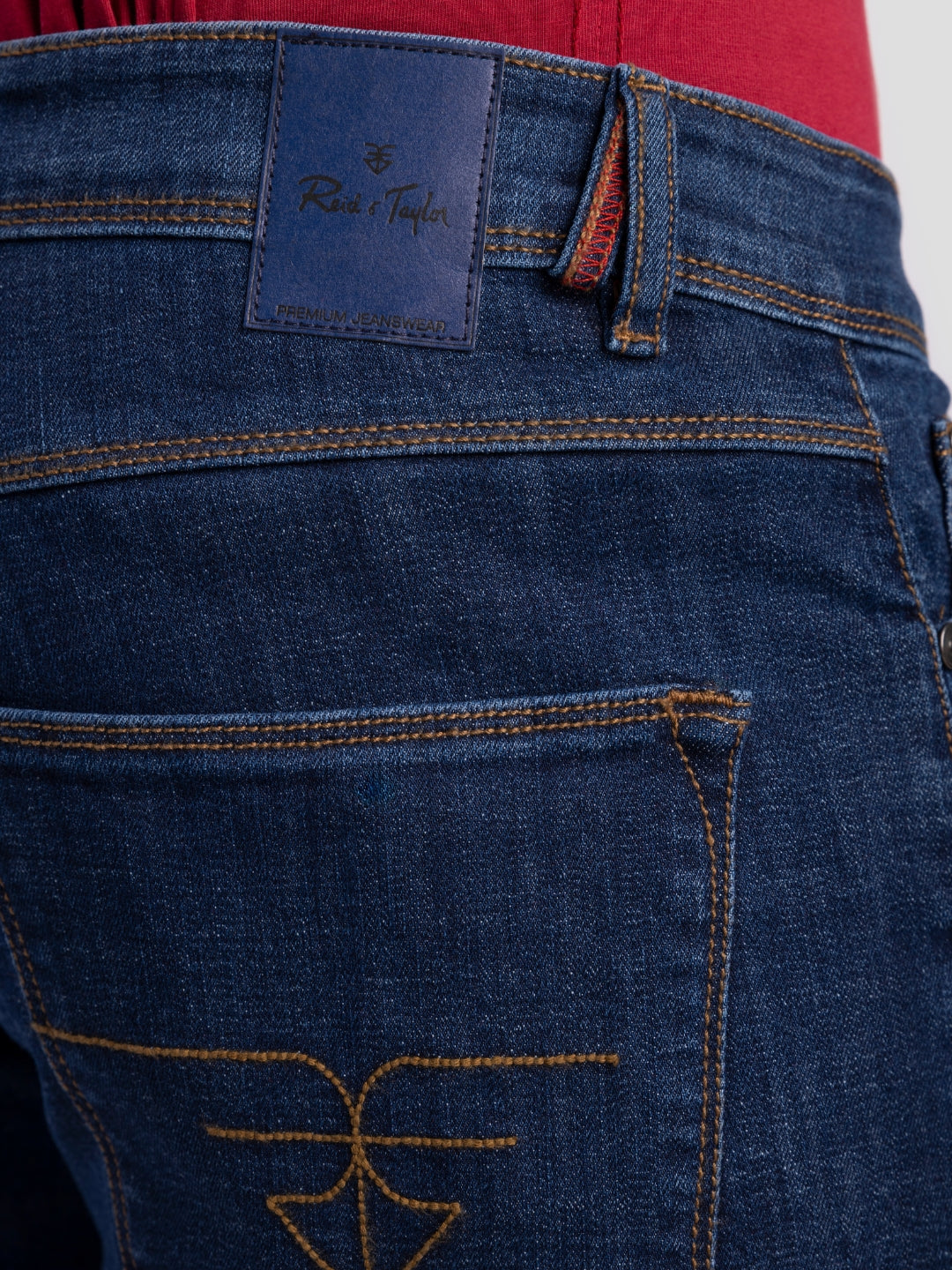 Mid Blue Jeans for Men | Regular Fit Luxury Wear