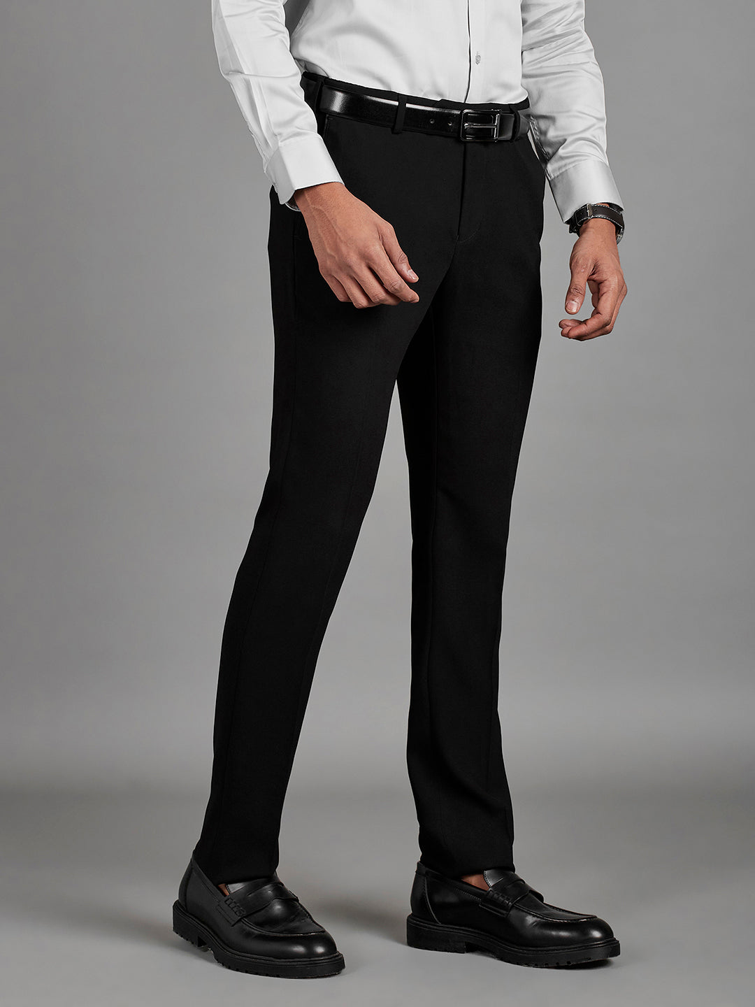Grey Menswear Bottomwear Trousers