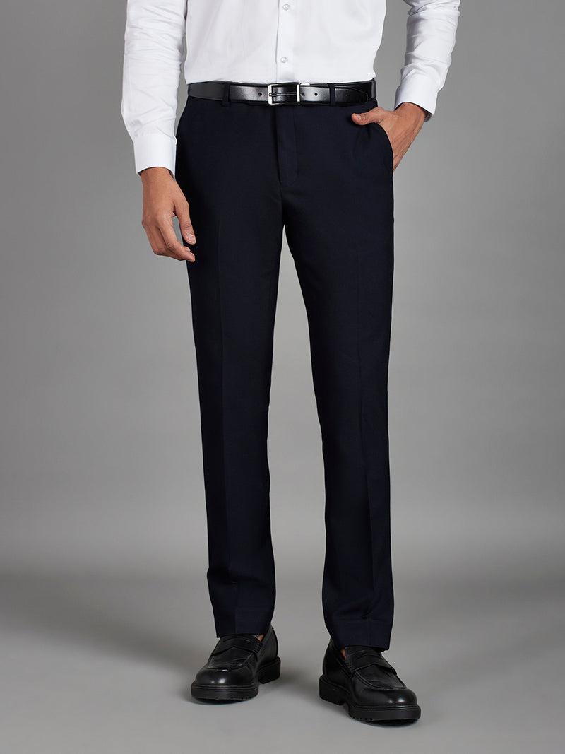 Navy Menswear Bottomwear Trousers