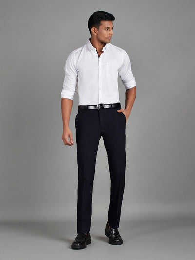 Navy Menswear Bottomwear Trousers