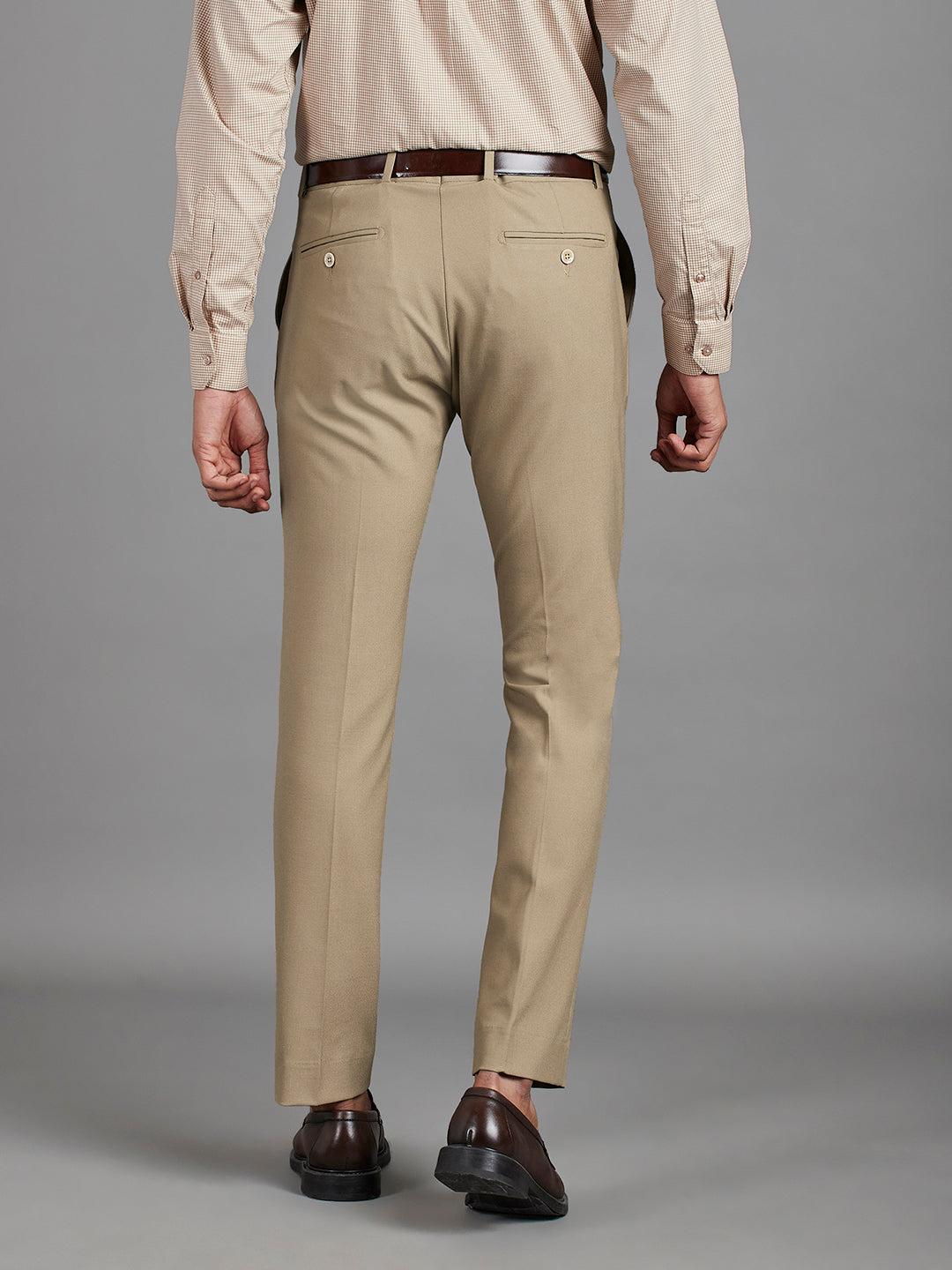 Beige Menswear Bottomwear Trousers