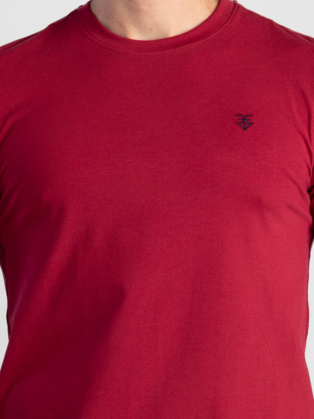 Maroon Pure Cotton T-Shirts for Men | Regular Fit Luxury Wear
