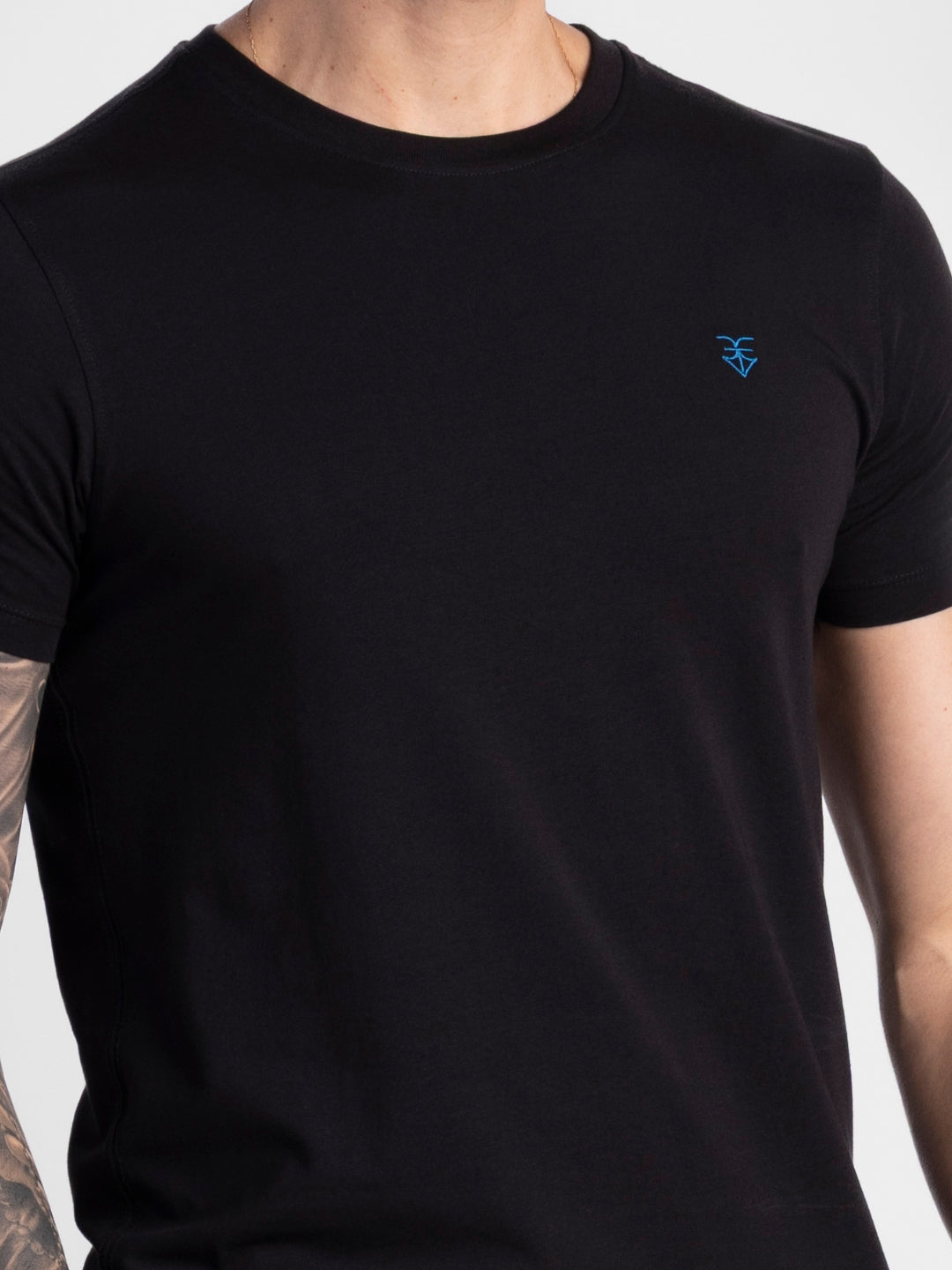 Black Pure Cotton T-Shirts for Men | Regular Fit Luxury Wear