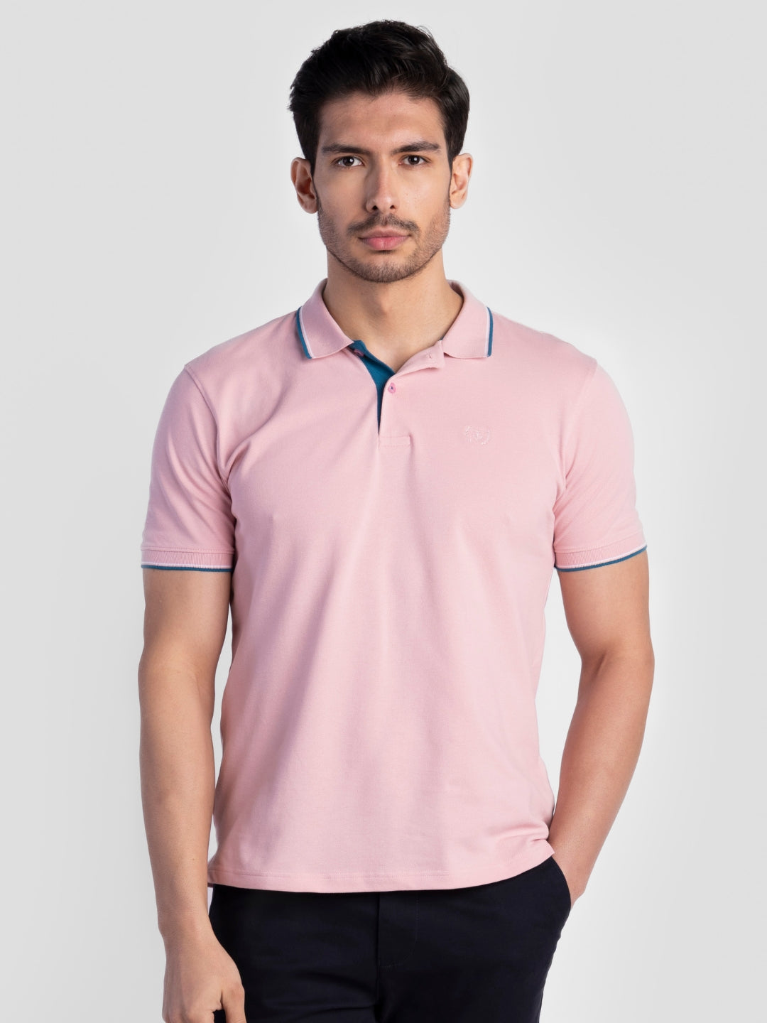 Pink Pure Cotton T-Shirts for Men | Regular Fit Luxury Wear