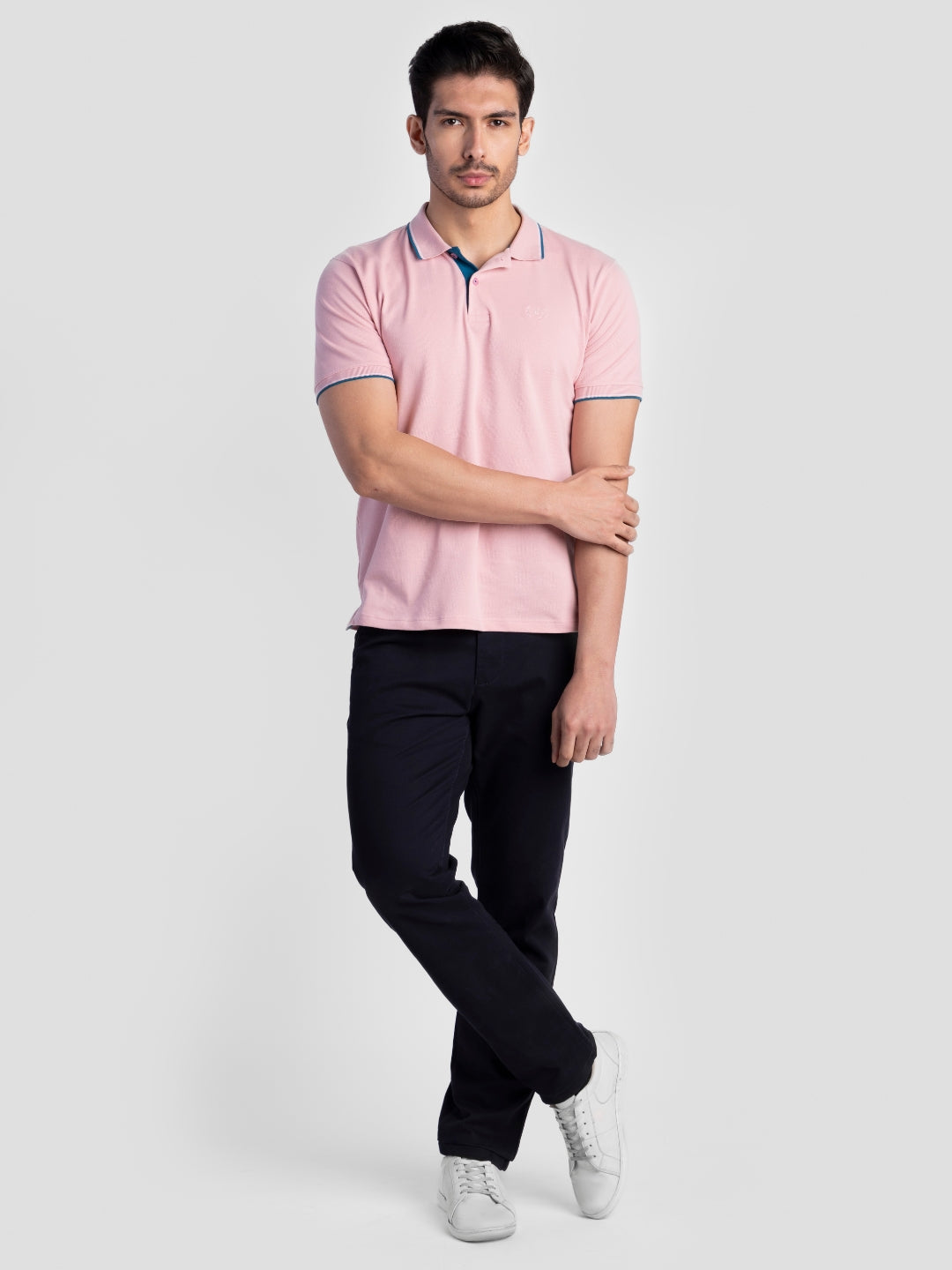 Pink Pure Cotton T-Shirts for Men | Regular Fit Luxury Wear