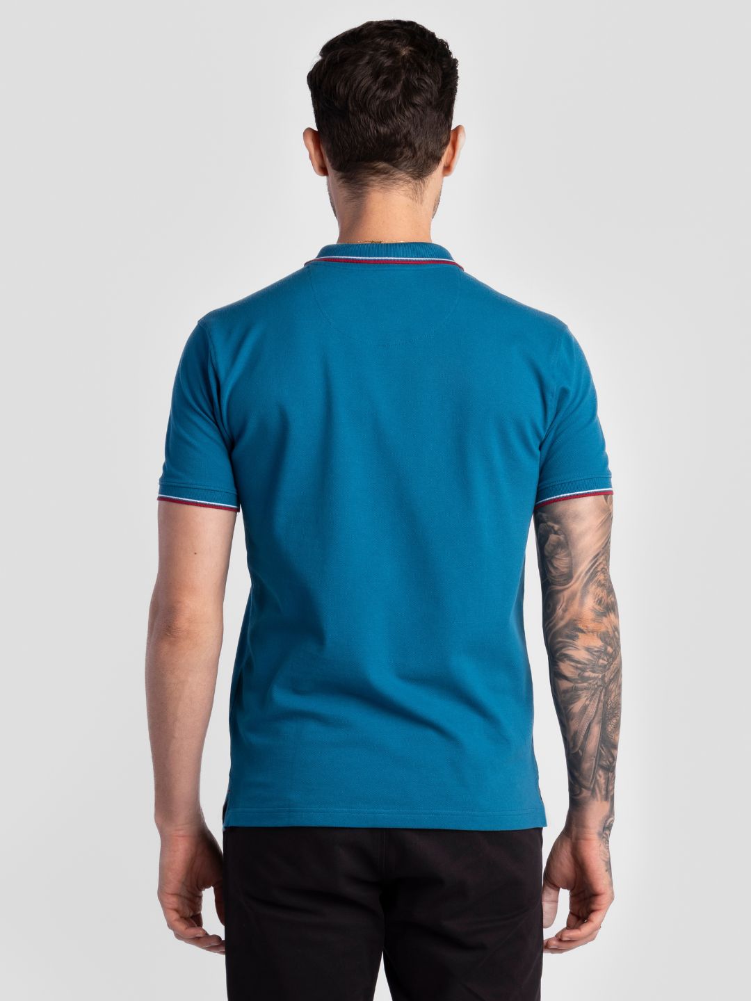 Teal Pure Cotton T-Shirts for Men | Regular Fit Luxury Wear