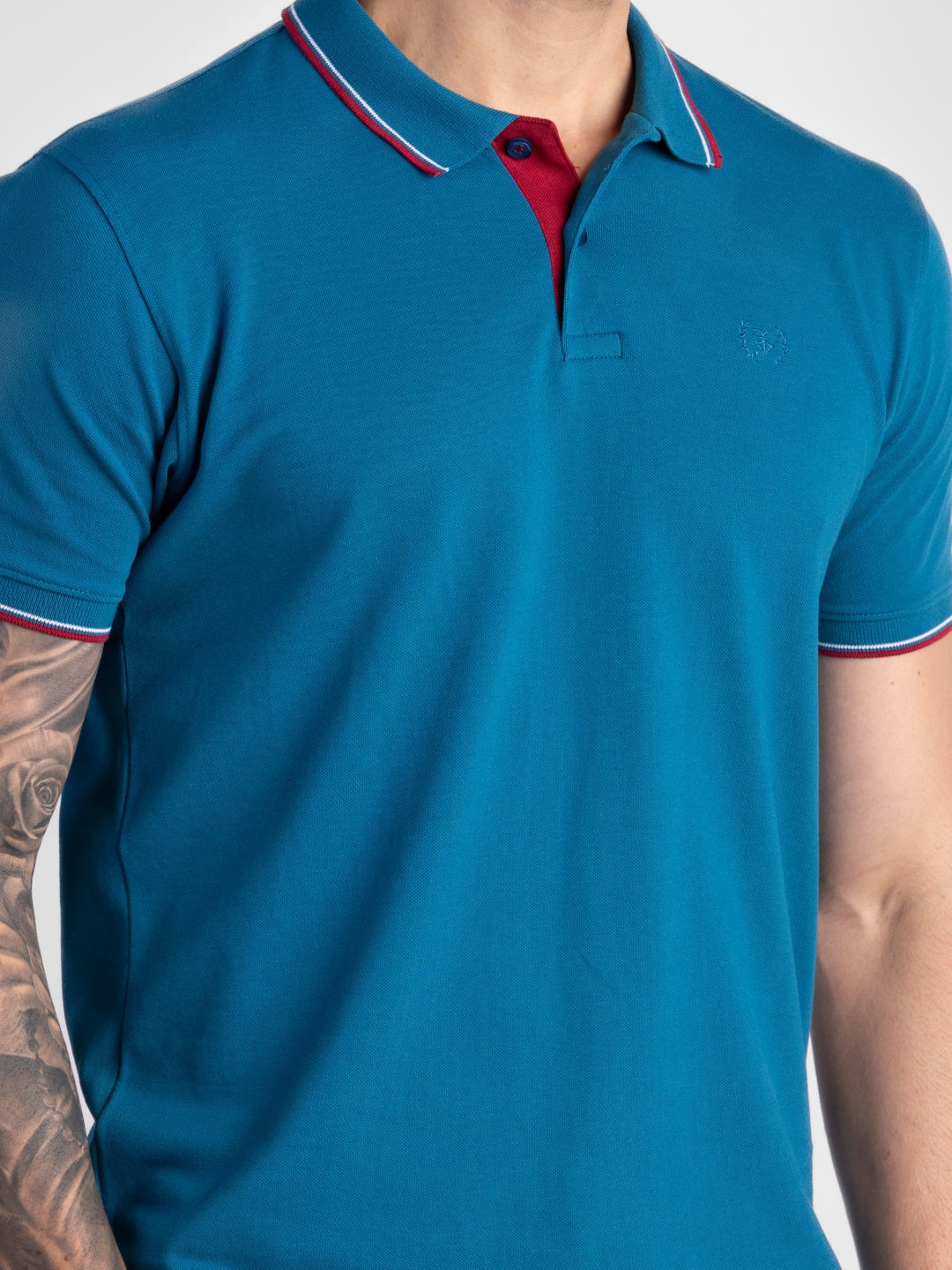 Teal Pure Cotton T-Shirts for Men | Regular Fit Luxury Wear