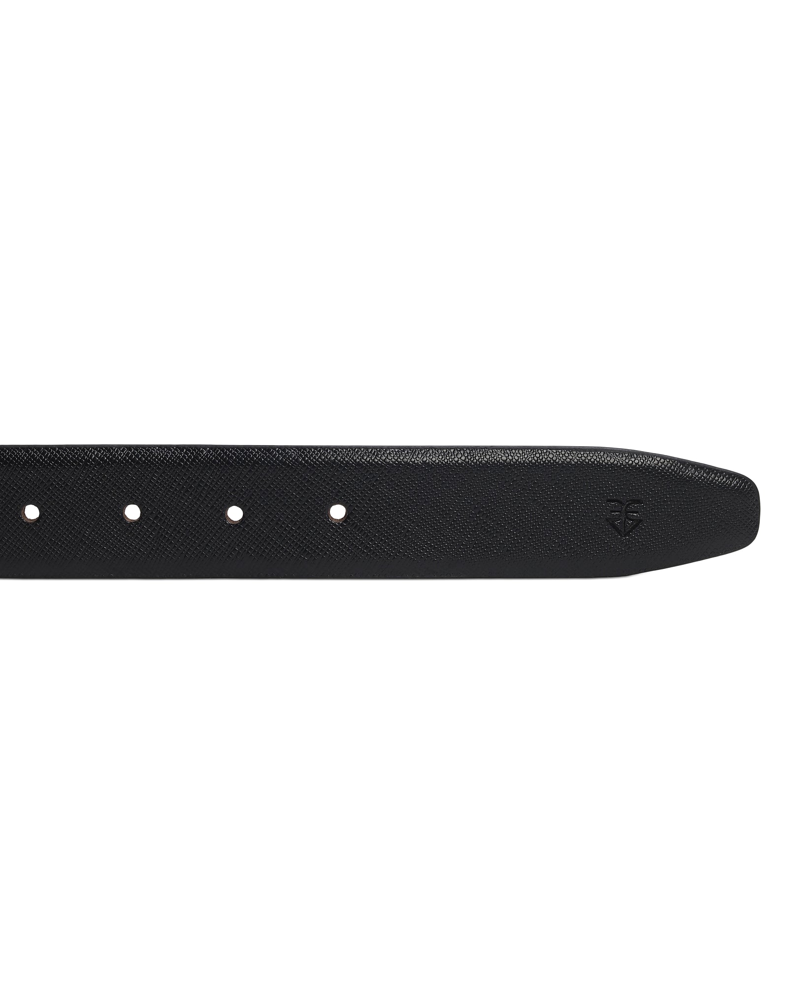 Men Black & Brown Reversible Fine Saffiano Leather Formal Belt