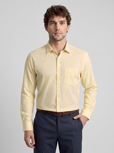 Slim Fit Shirt Yellow/White