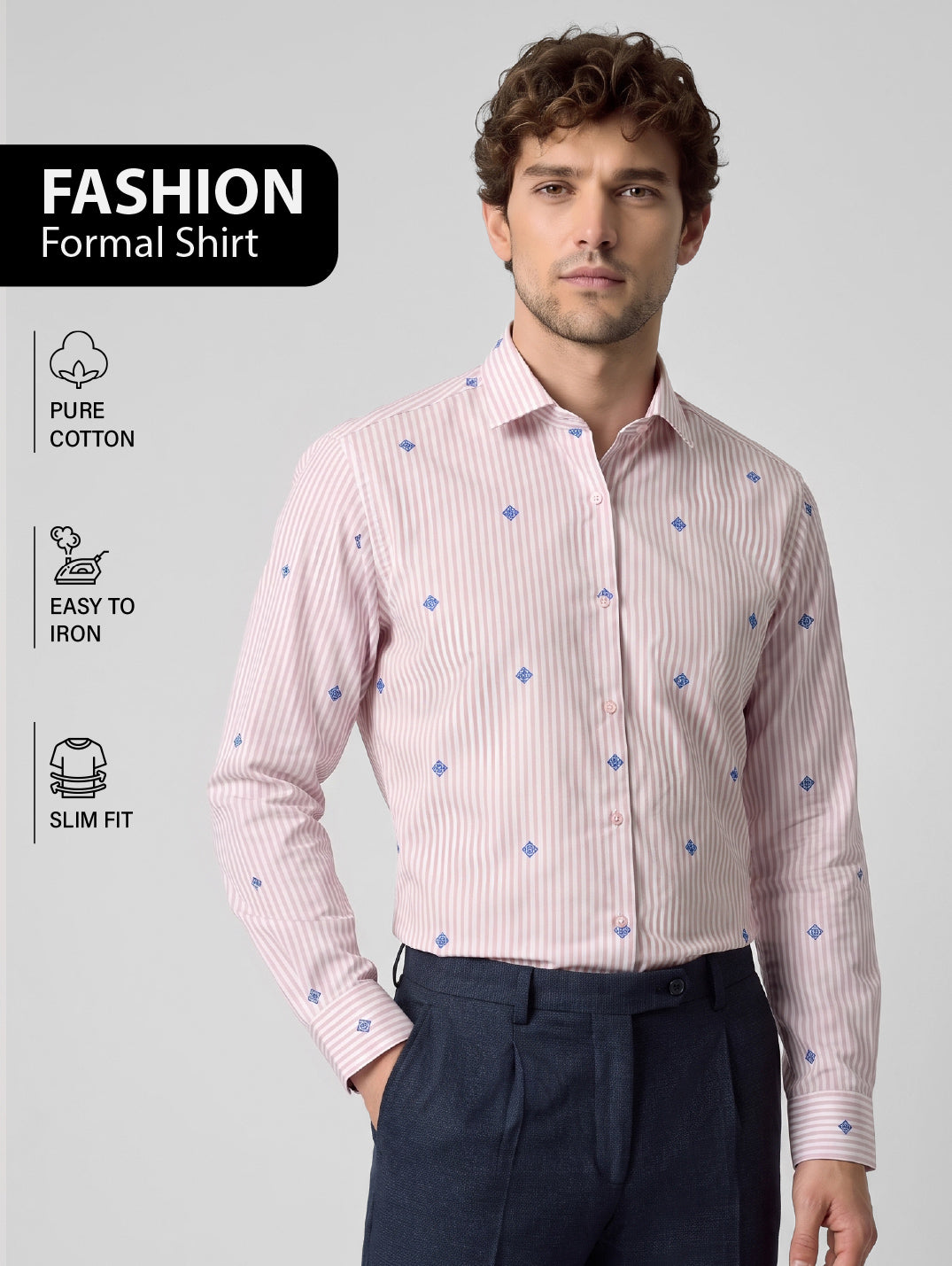 Slim Fit Shirt Pink