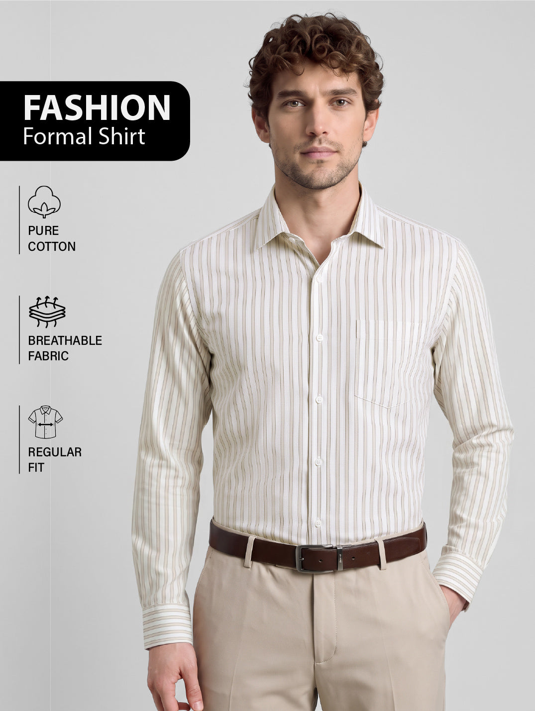 Regular Fit Shirt Cream