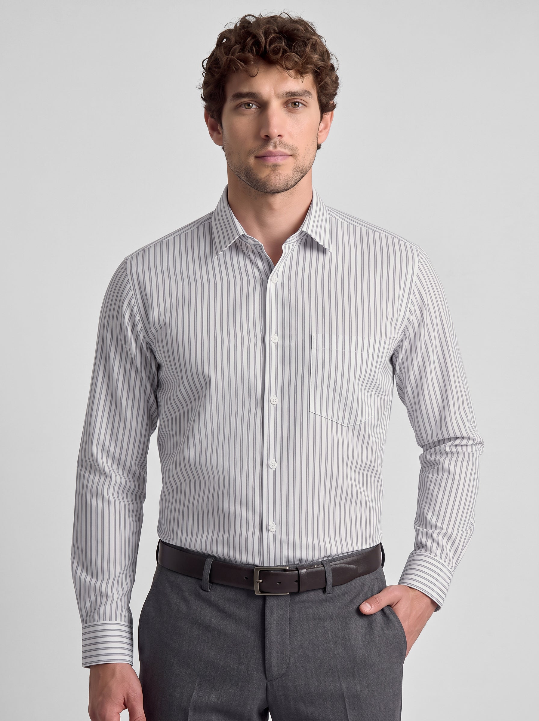 Regular Fit Shirt Grey