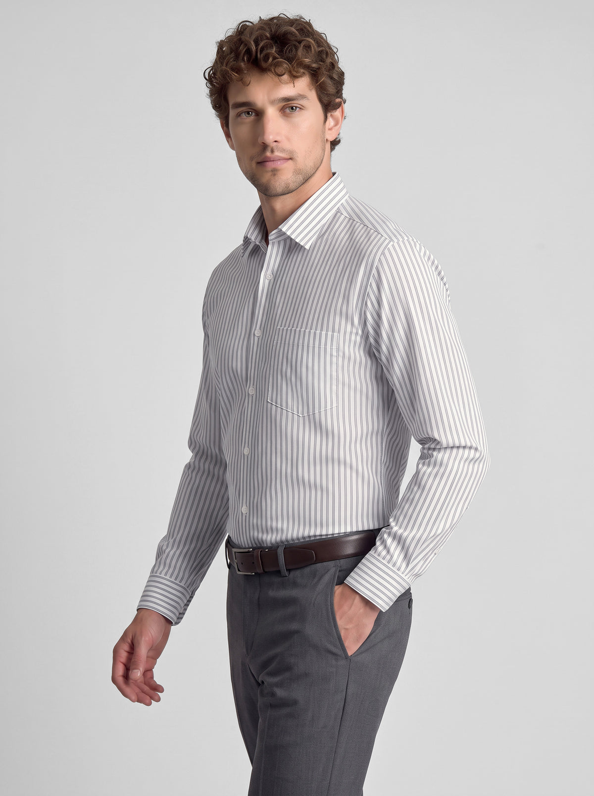 Regular Fit Shirt Grey