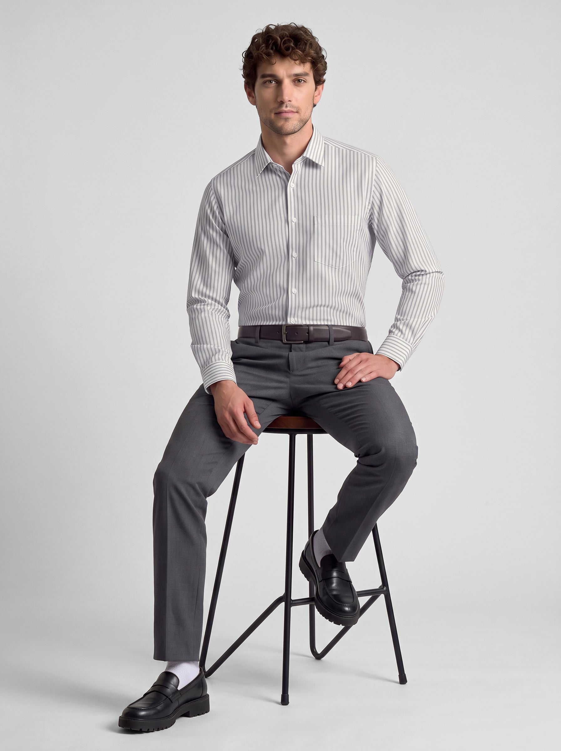 Regular Fit Shirt Grey