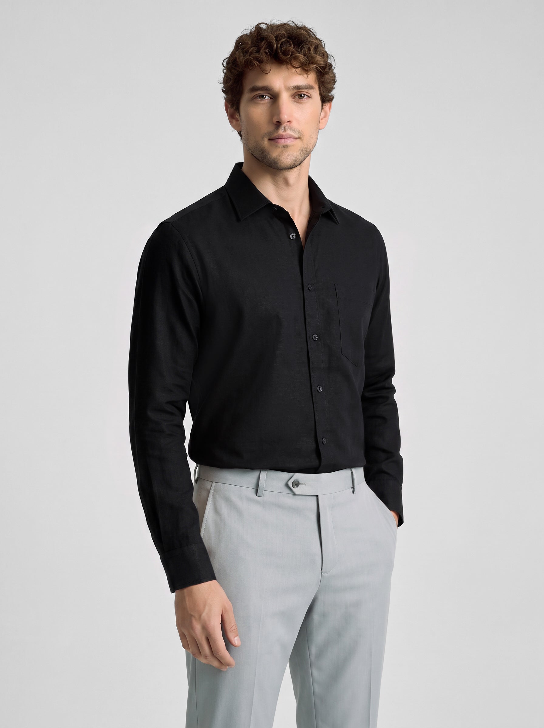 Slim Fit Shirt Black
