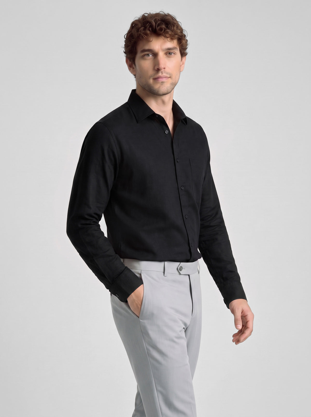 Slim Fit Shirt Black