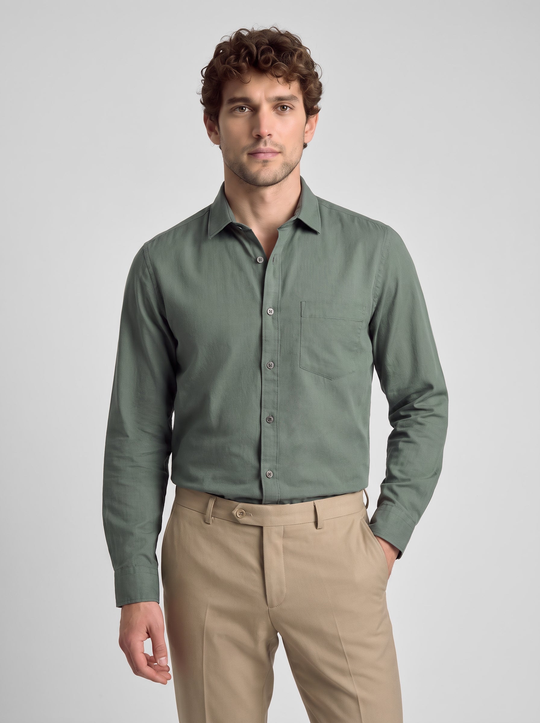 Slim Fit Shirt Green
