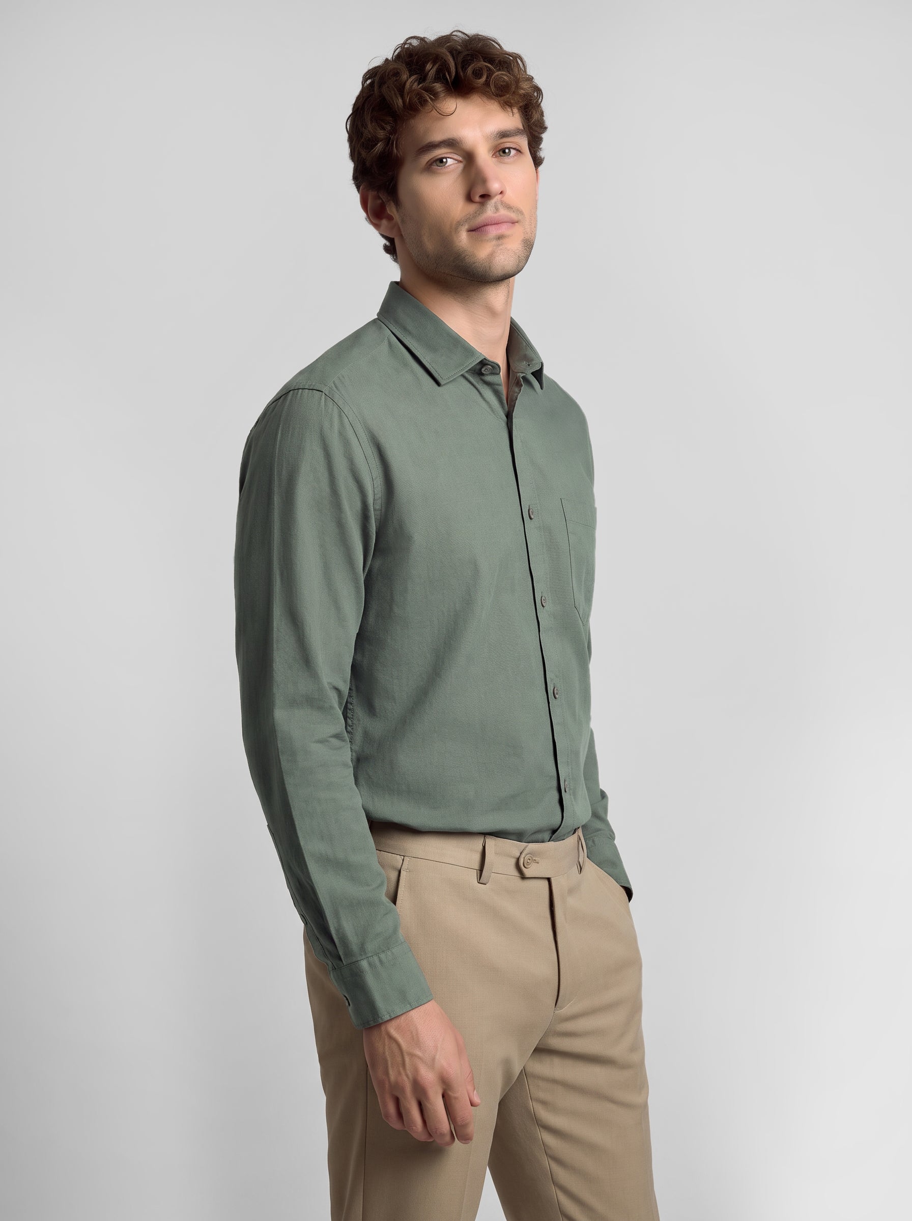 Slim Fit Shirt Green