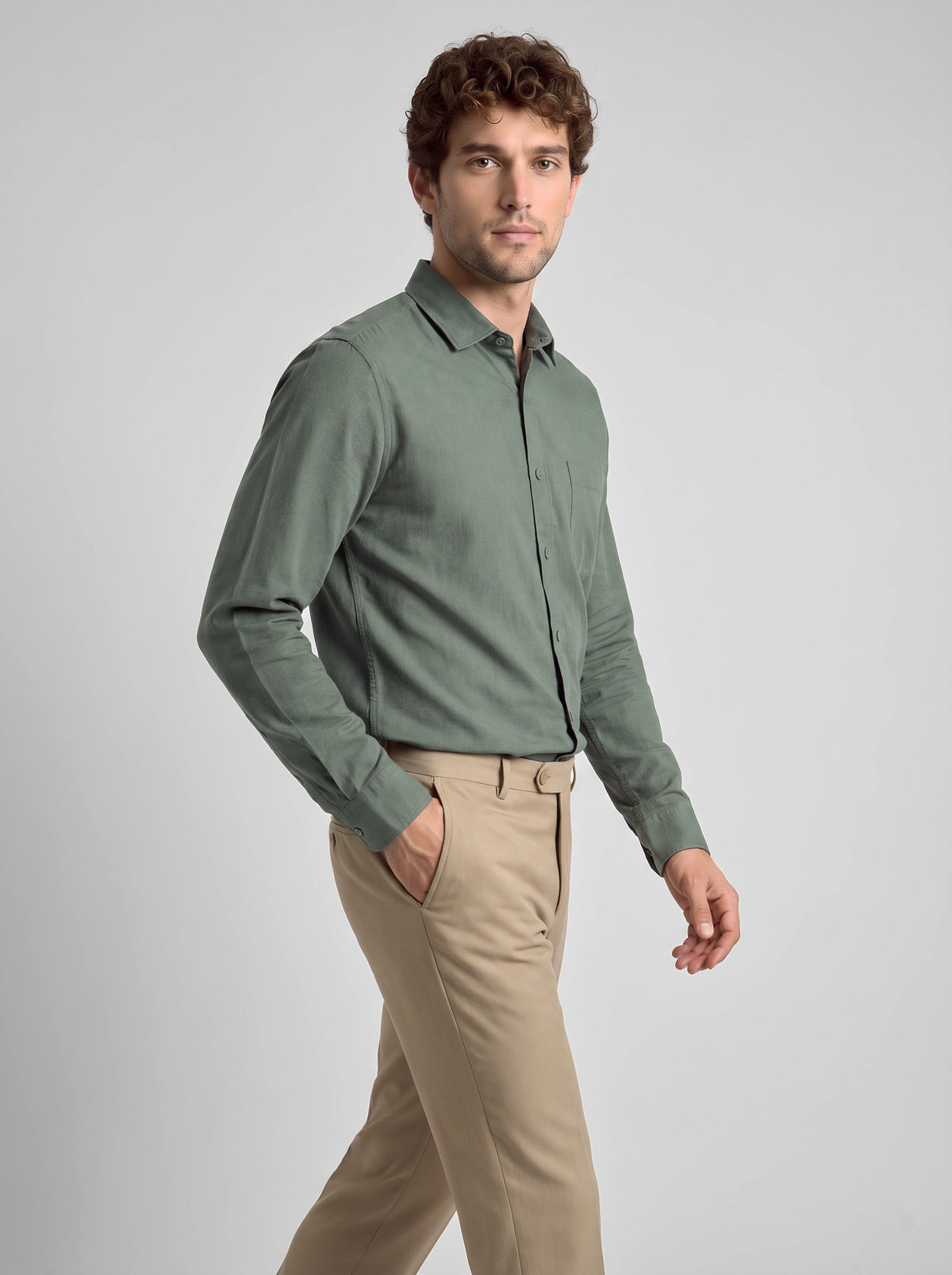 Slim Fit Shirt Green
