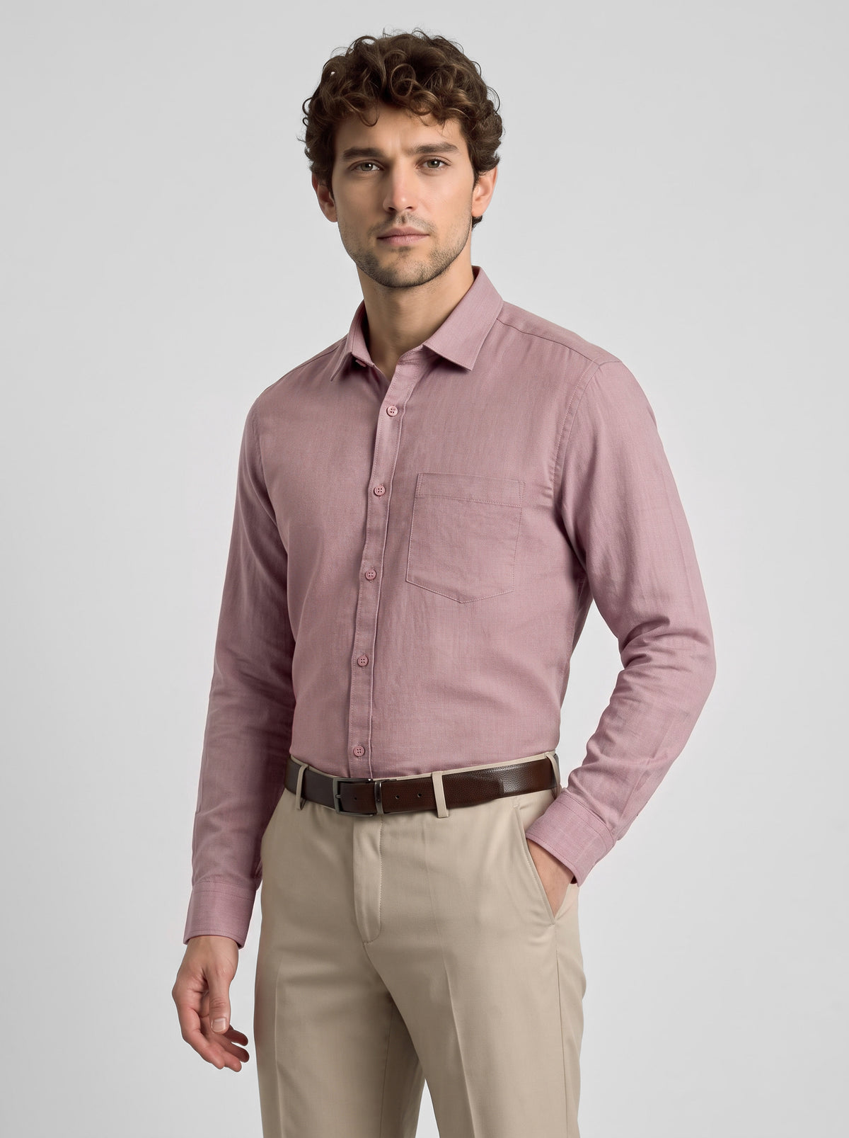 Slim Fit Shirt Mauve