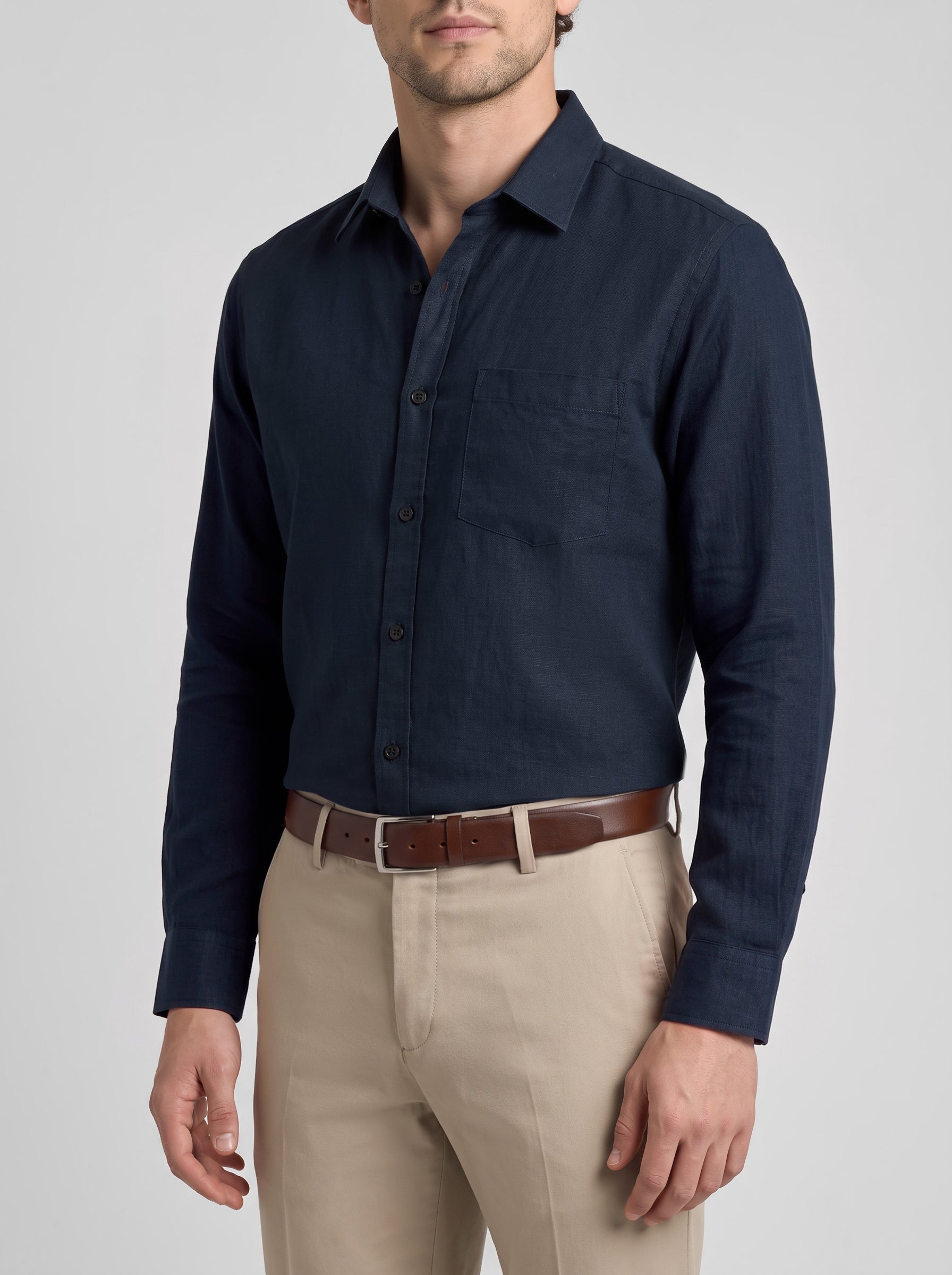 Slim Fit Shirt Navy