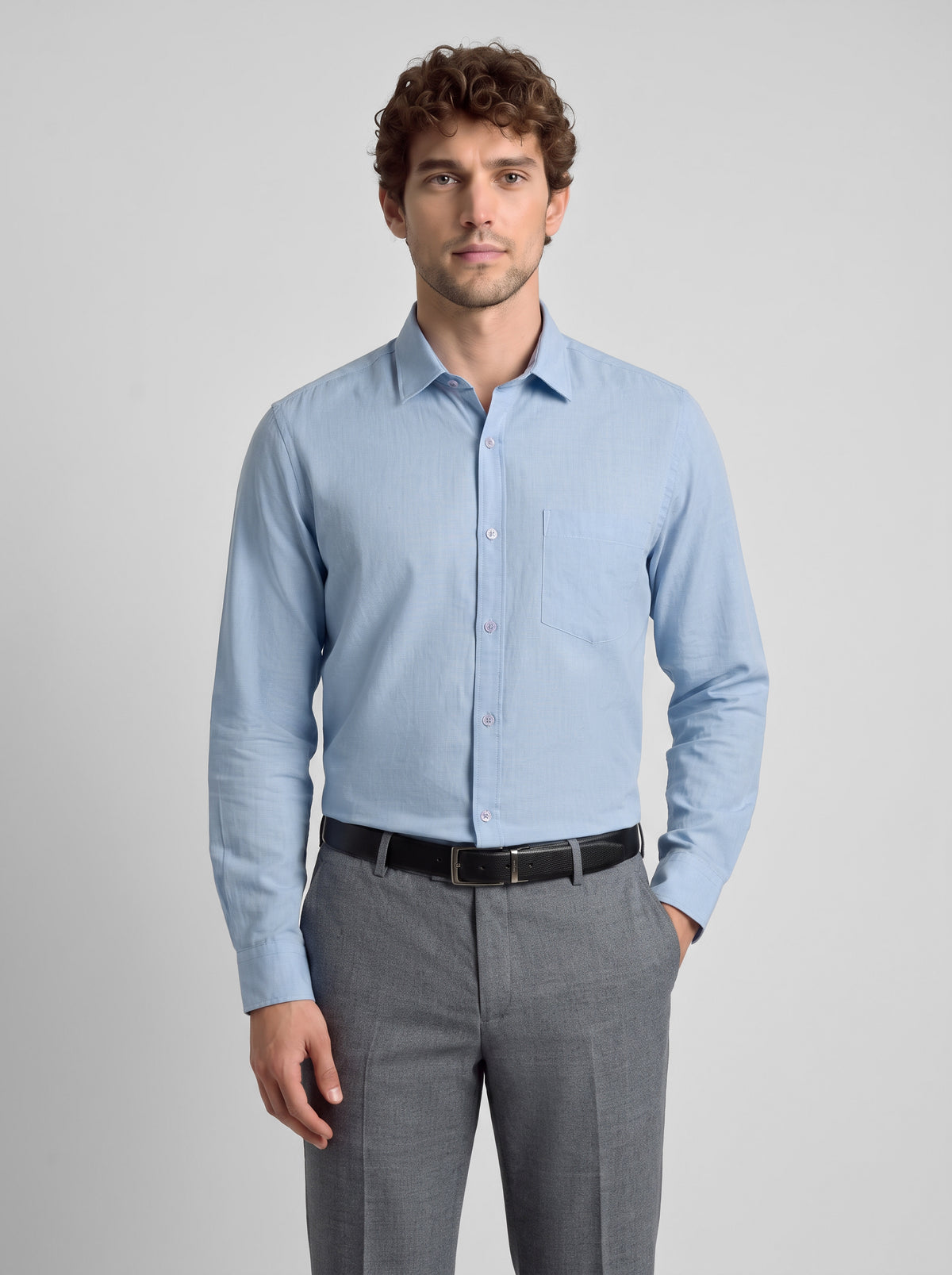 Slim Fit Shirt Sky