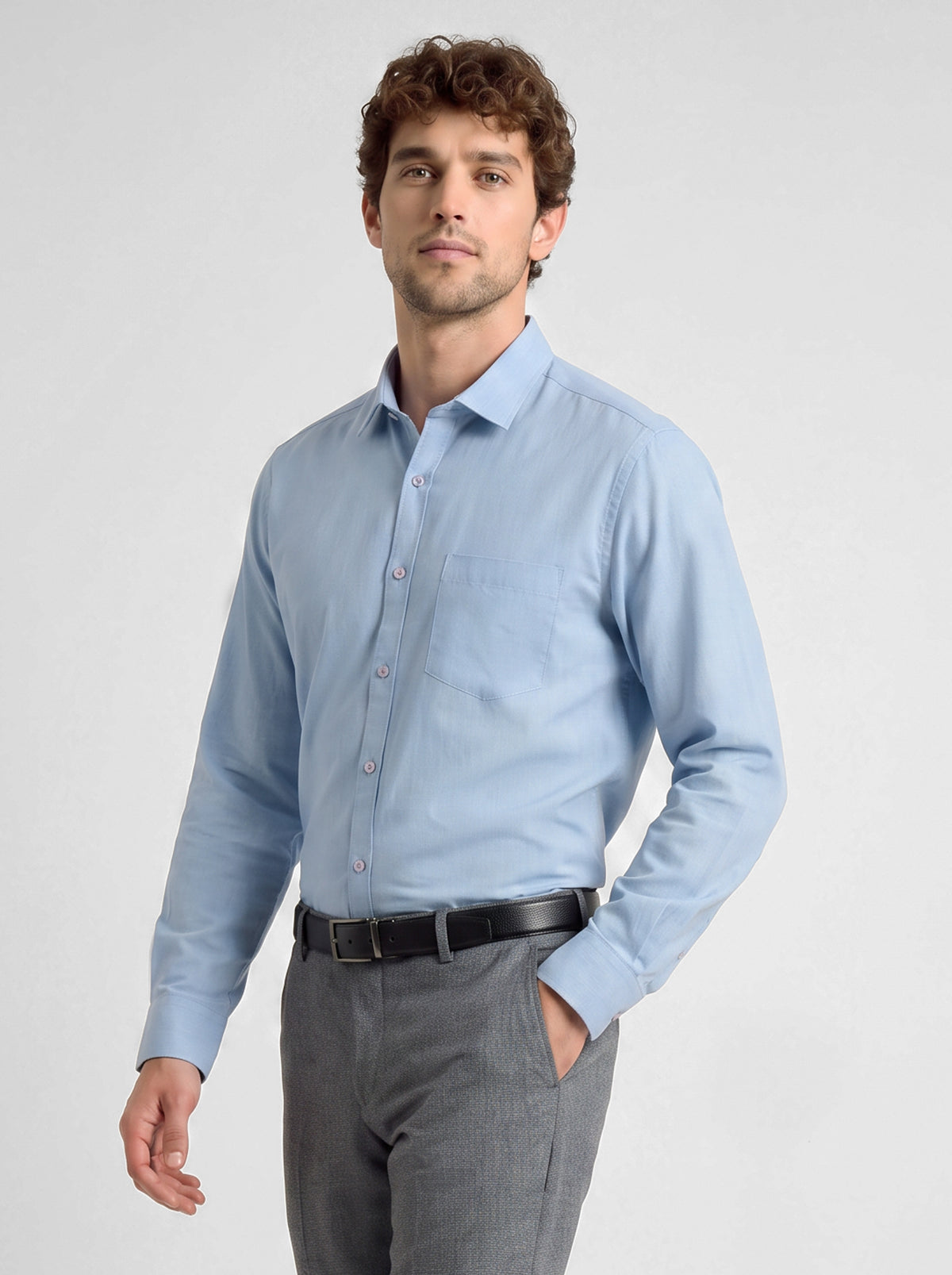 Slim Fit Shirt Sky