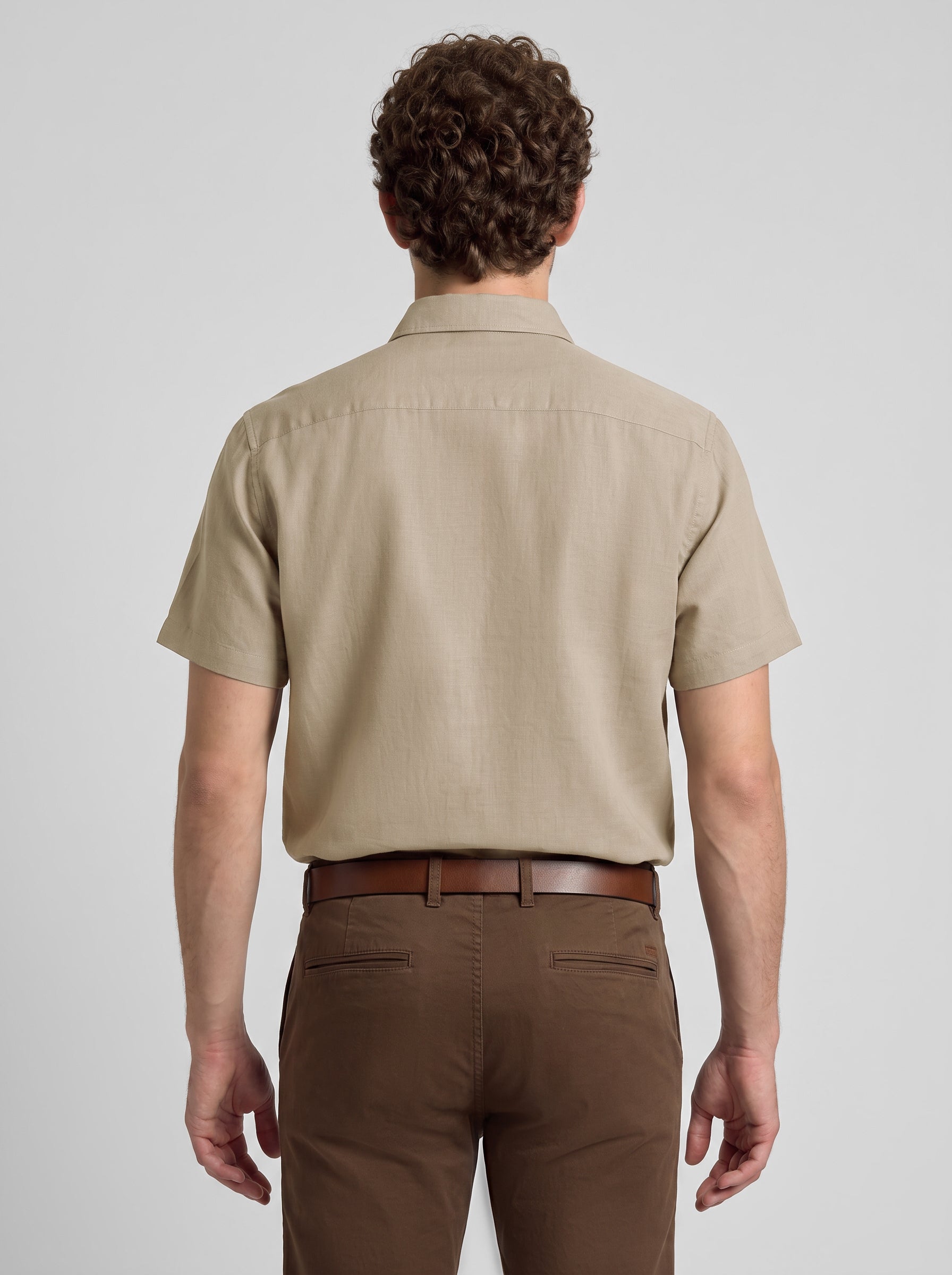 Slim Fit Shirt Beige