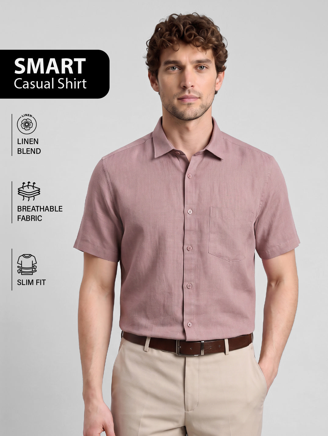 Slim Fit Shirt Mauve