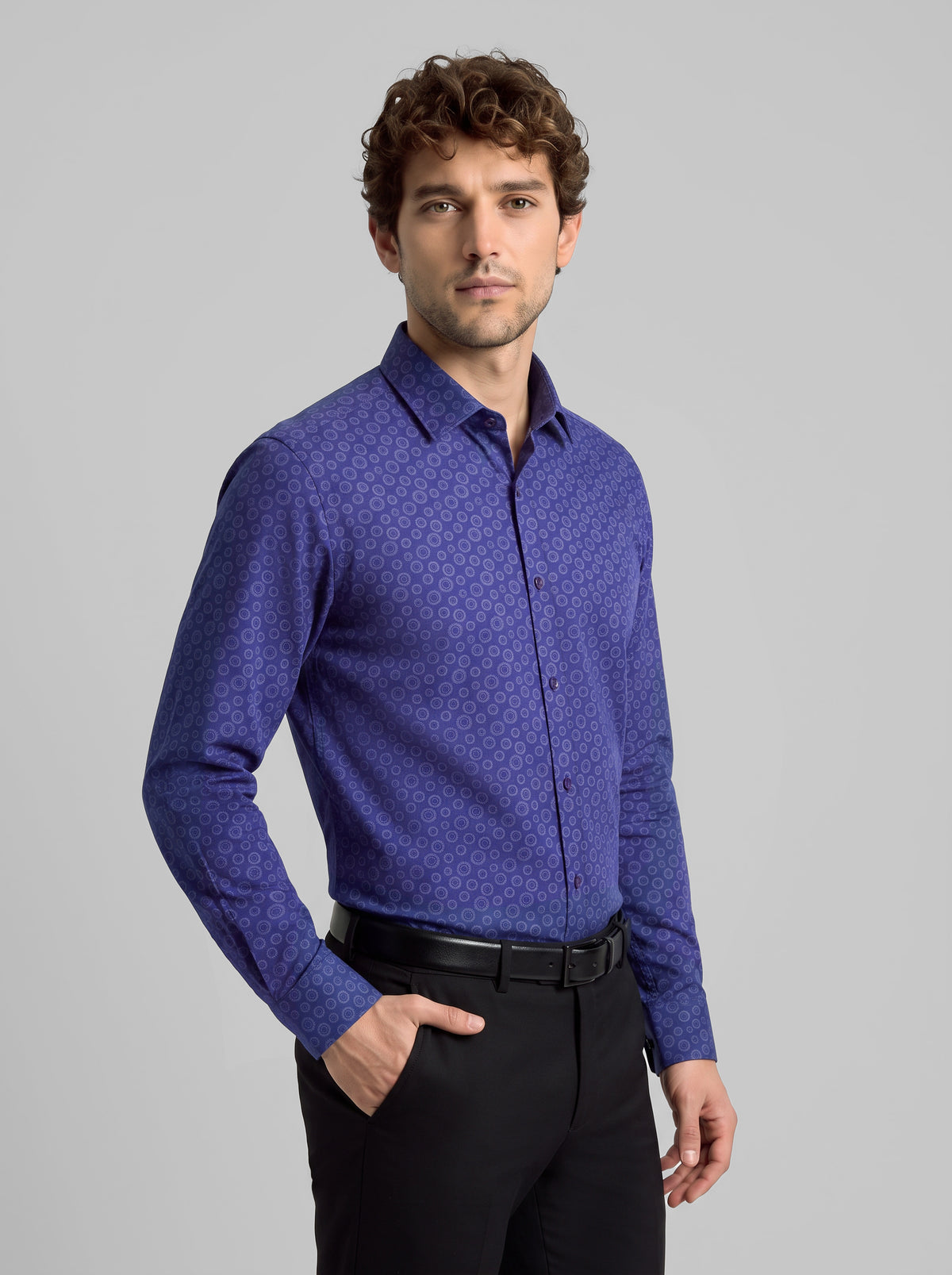 Slim Fit Shirt Air Force Blue
