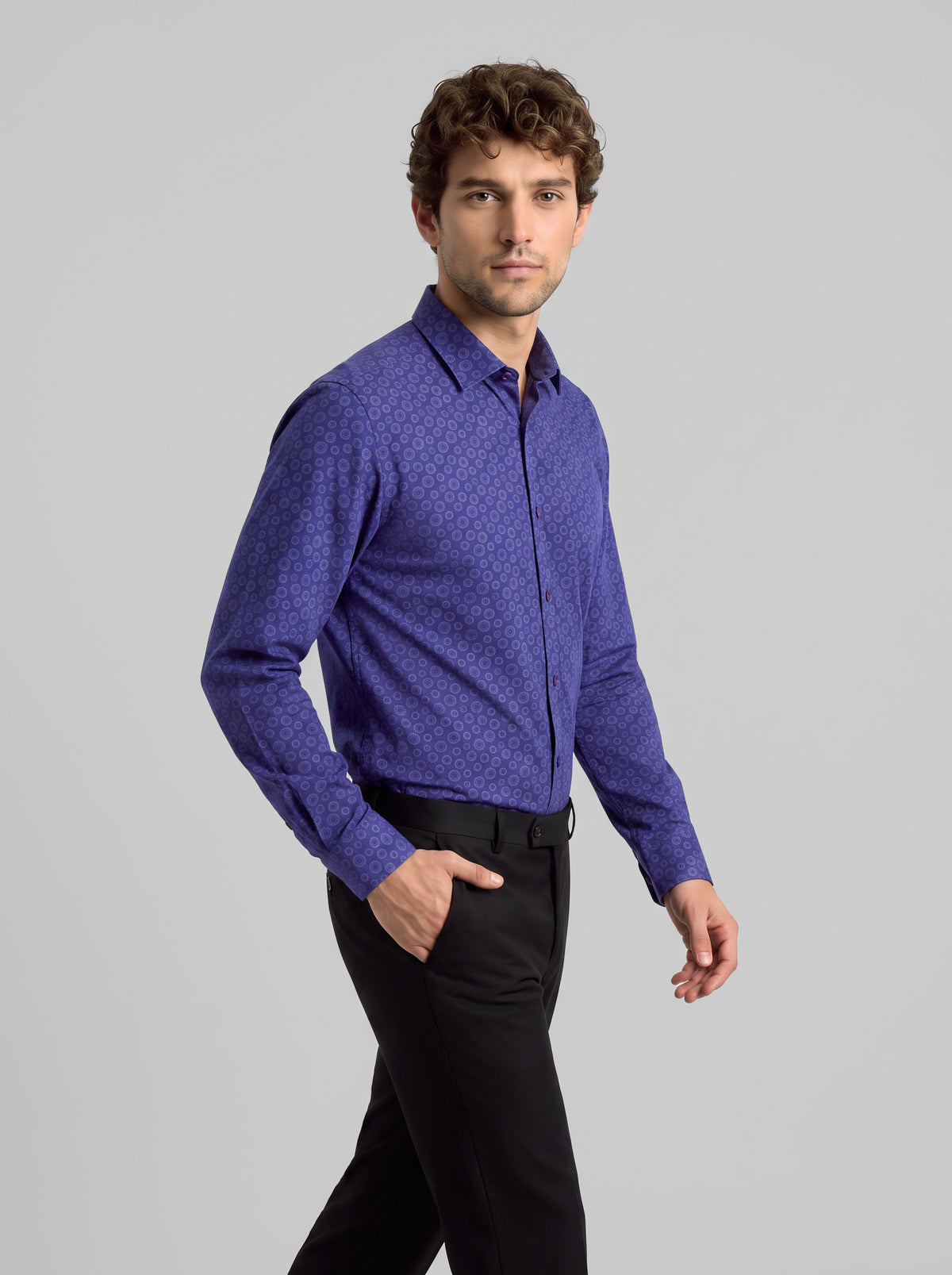 Slim Fit Shirt Air Force Blue