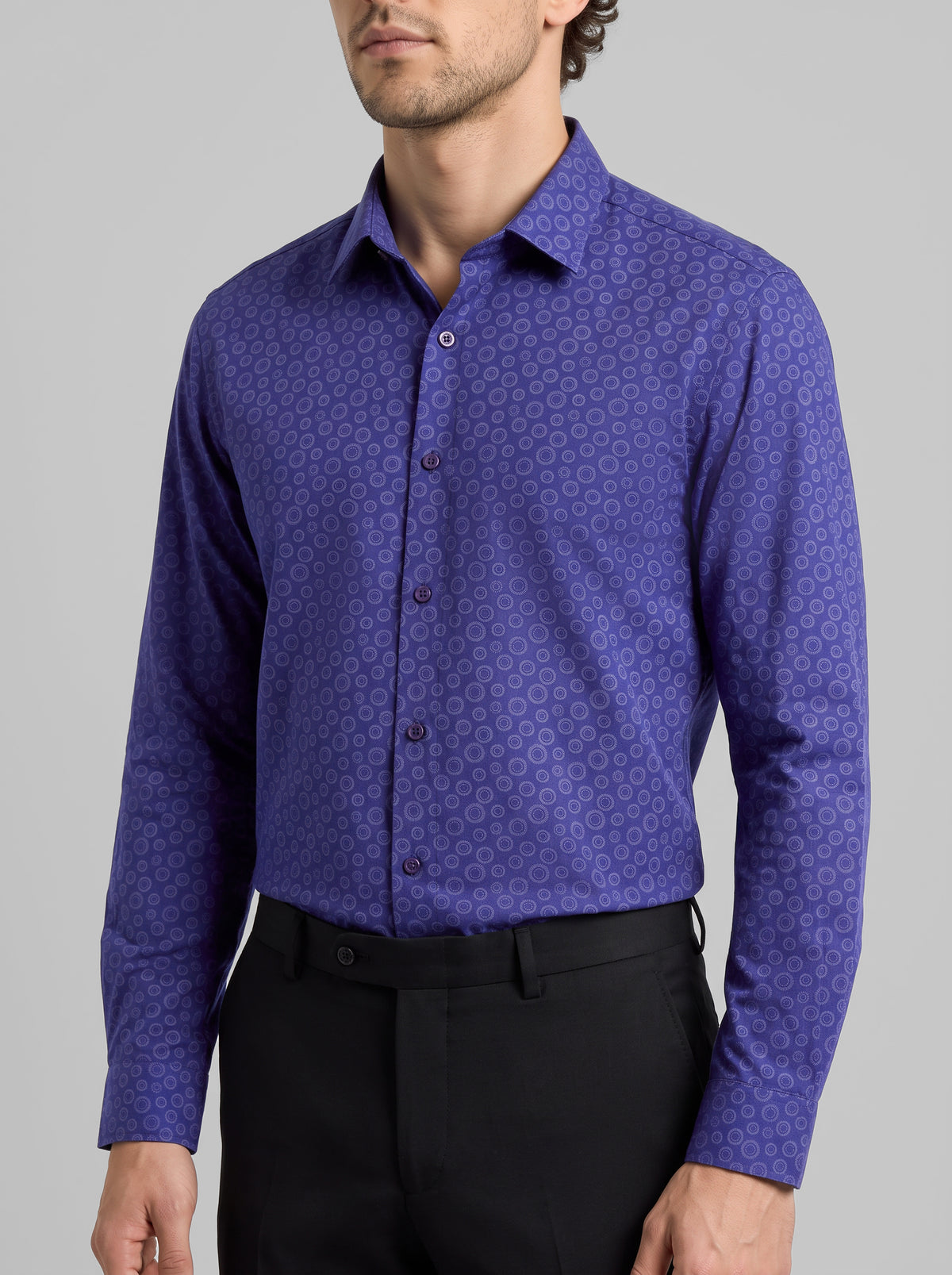 Slim Fit Shirt Air Force Blue