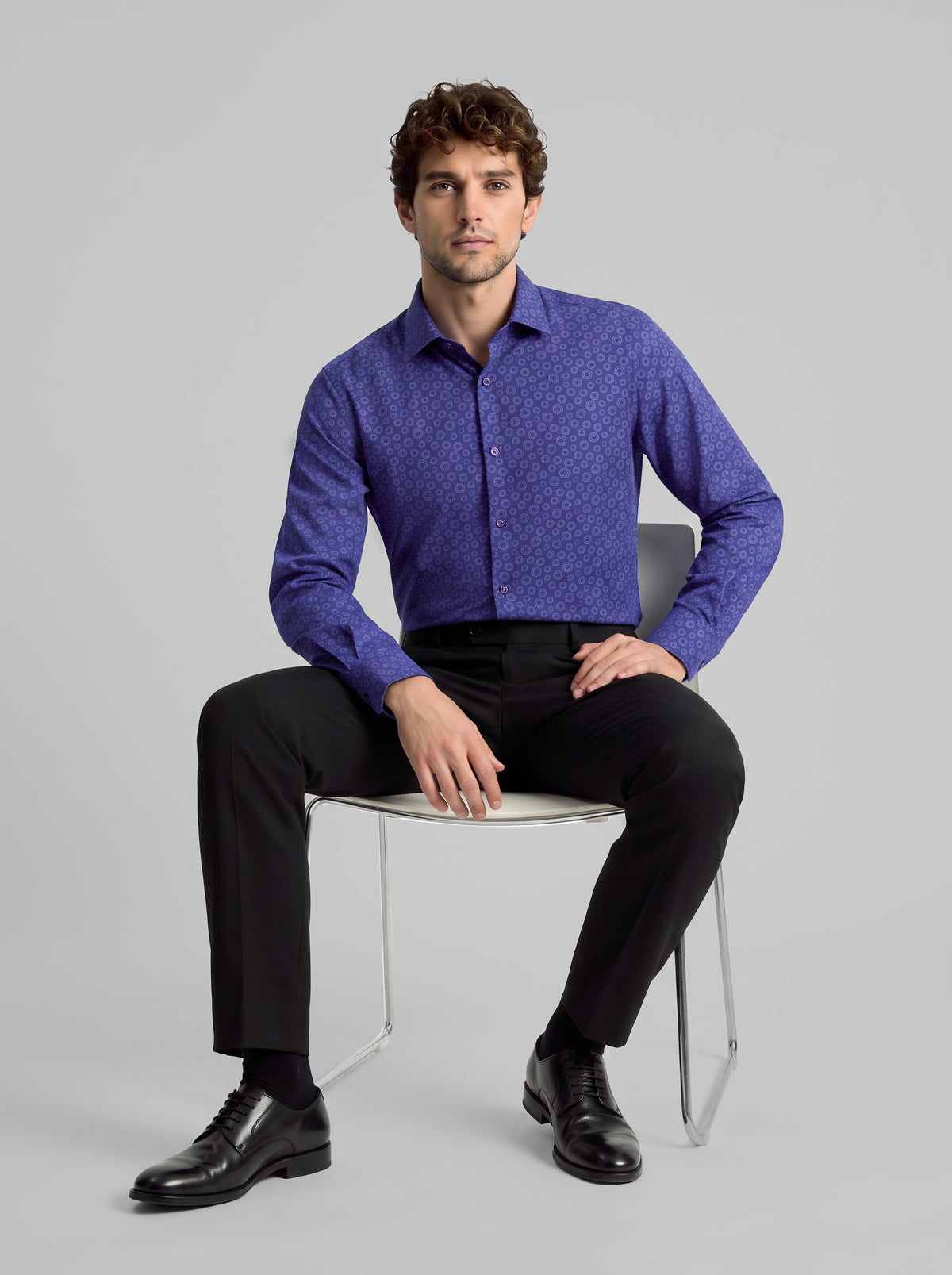 Slim Fit Shirt Air Force Blue