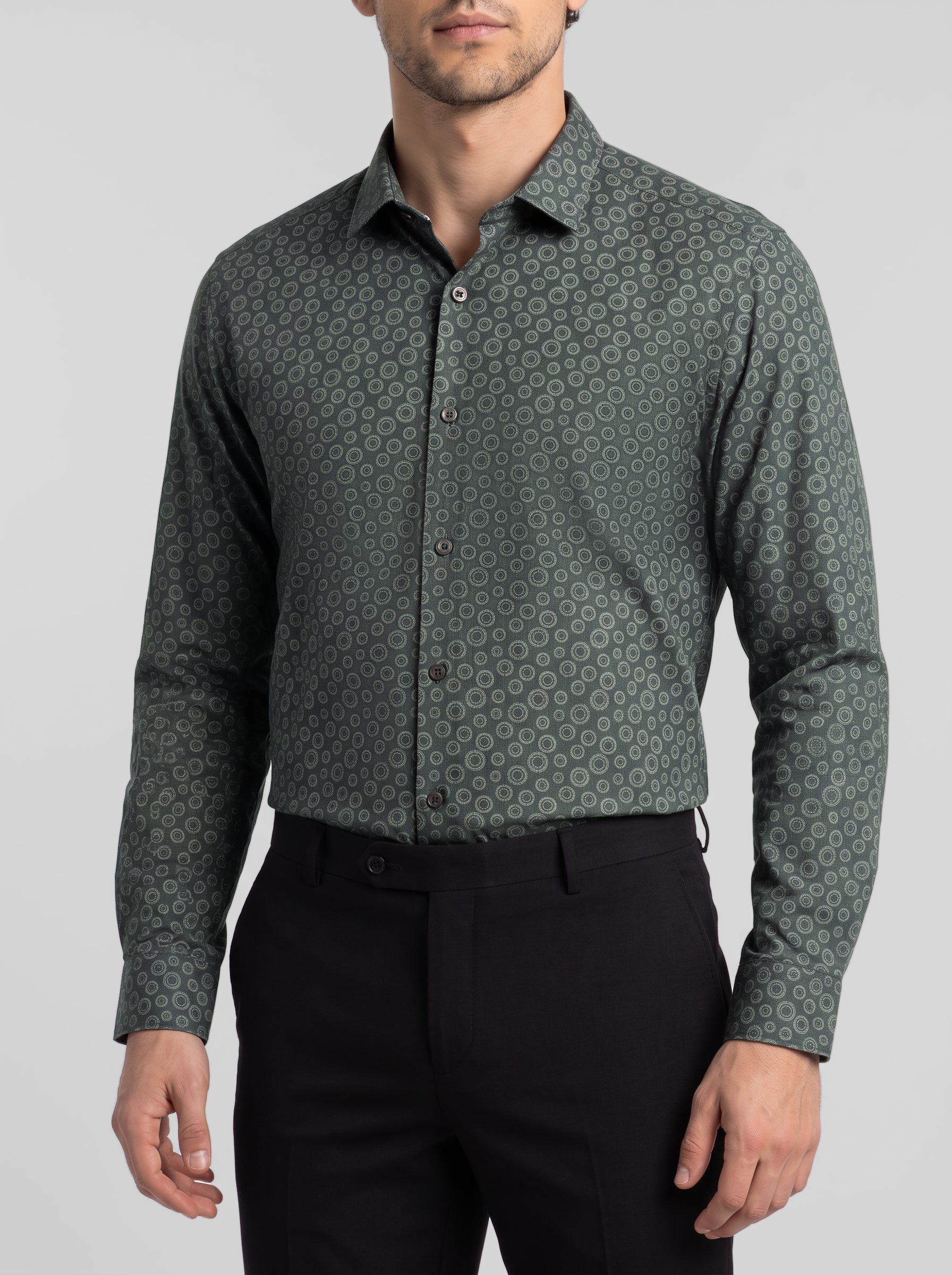 Slim Fit Shirt Dark Grey