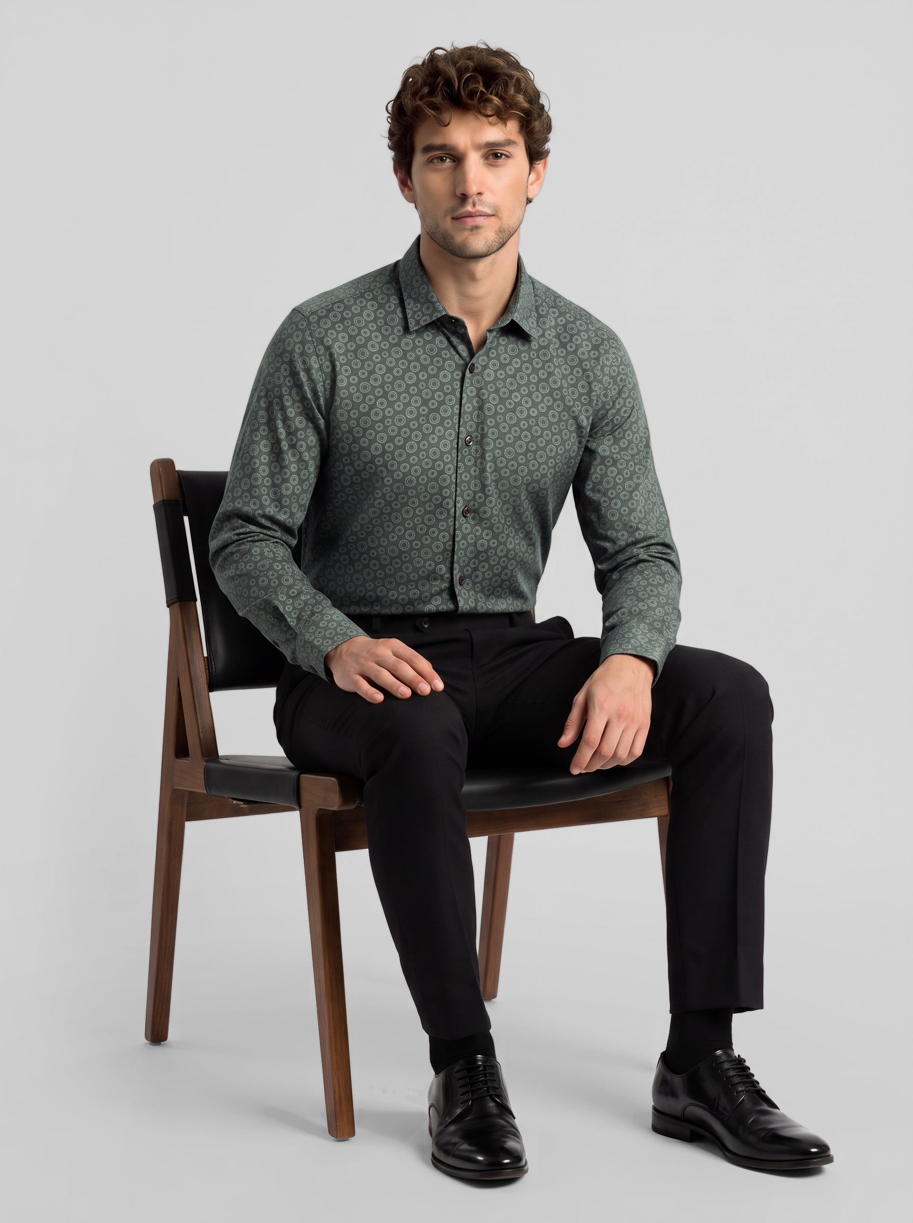 Slim Fit Shirt Dark Grey