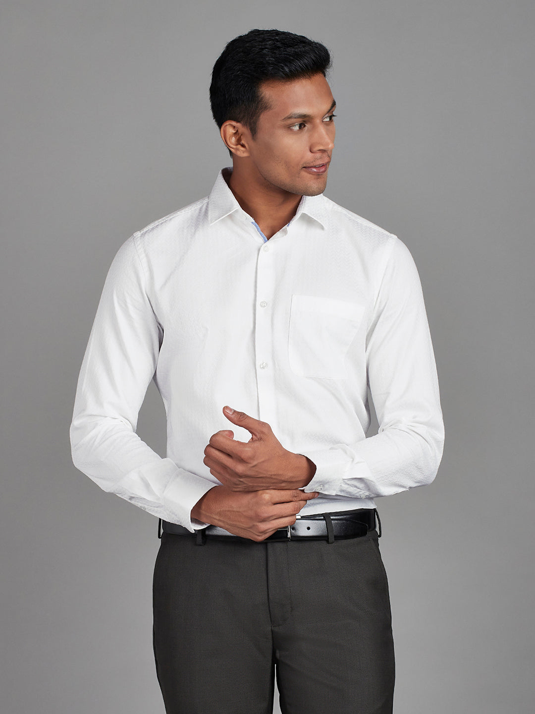 White Menswear Topwear Shirts